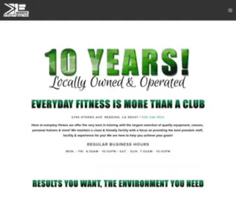 Edfitness.com(EveryDay Fitness Redding) Screenshot