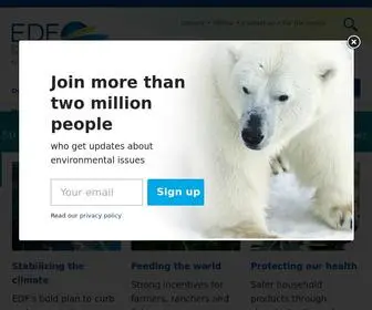 EDF.org(Environmental Defense Fund) Screenshot