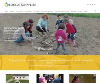 Edforlife.org(Education for Life Home) Screenshot