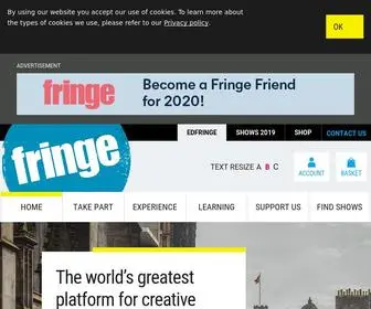 Edfringe.com(Edinburgh Festival Fringe) Screenshot