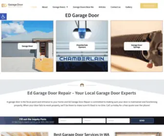 Edgaragedoor.com(Ed Garage Door Repair) Screenshot