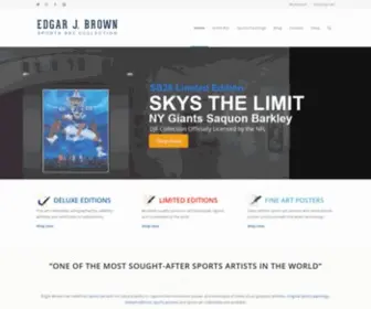 Edgarbrown.com(Sports Art Paintings by Sports Artist Edgar J) Screenshot