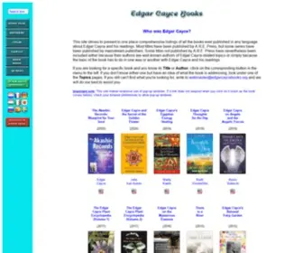 Edgarcaycebooks.org(Edgar Cayce Books) Screenshot