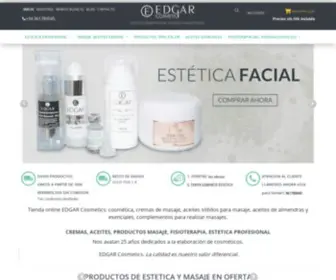 Edgarcosmetics.com(Crema masaje y productos masaje) Screenshot