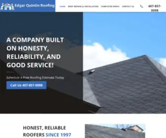 Edgarquintinroofing.com(Residential Roofing) Screenshot