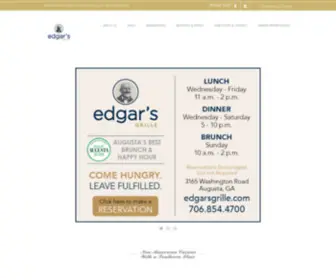 Edgarsgrille.com(EDGAR'S Grille l 3165 Washington Rd) Screenshot