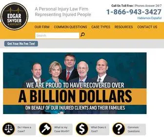 Edgarsnyder.com(Pittsburgh Personal Injury Attorneys) Screenshot