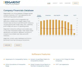 Edgarstat.com(Comparables and Transfer Pricing Analytics) Screenshot