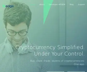Edge.app(Blockchain Wallet and Security Platform) Screenshot