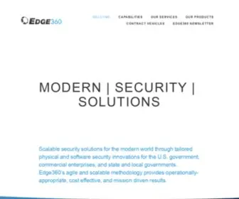 Edge360.com(Edge360 Enterprise Security Software and Services) Screenshot