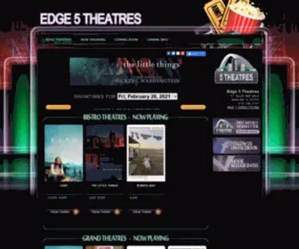 Edge5Theatres.com(Edge 5 Theatres) Screenshot