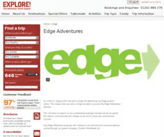 Edgeadventures.com(Adventure Tours) Screenshot