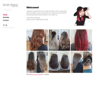 Edgeangle.com(Edge Angle Hair Studio) Screenshot