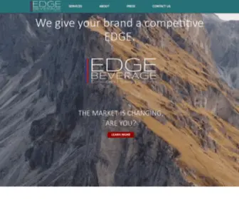 Edgebev.com(Edge Beverage) Screenshot