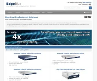 Edgeblue.com(Blue Coat Web Security and WAN Optimization) Screenshot