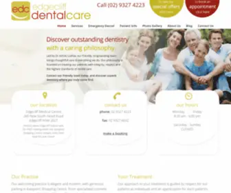 Edgecliffdentalcare.com.au(Edgecliff Dental Care. Our experienced dentist in Edgecliff) Screenshot