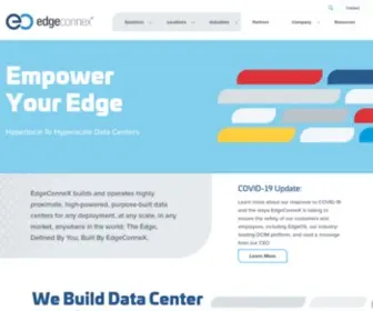 Edgeconnex.com(Hyperlocal to Hyperscale Data Center Provider) Screenshot
