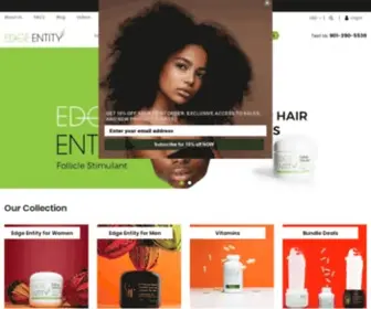 Edgeentity.com(Edge Entity Hair Growth Products) Screenshot