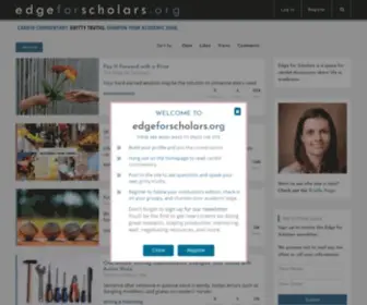 Edgeforscholars.org(Edge for Scholars) Screenshot