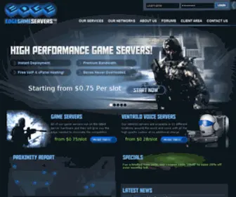 Edgegameservers.com(Edge Game Servers) Screenshot