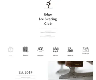 Edgeiceskating.com(The Edge Ice Skating Club) Screenshot