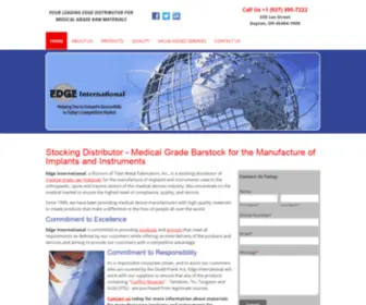 Edgeintl.com(Medical Grade Distributor of Cobalt) Screenshot