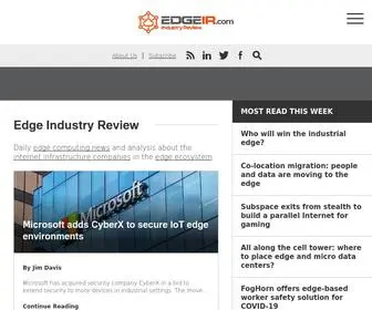 Edgeir.com(Edge Industry Review) Screenshot