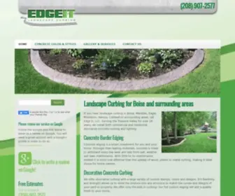 Edgeitcurbing.com(Landscape Concrete Curbing) Screenshot