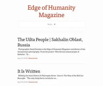 Edgeofhumanity.com(Edge of Humanity Magazine) Screenshot