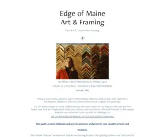 Edgeofmaine.com(Edge of Maine Art and Framing) Screenshot