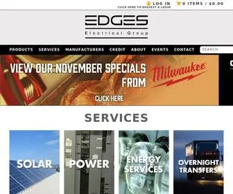 Edgesgroup.com(California Based Electrical & Industrial Wholesale Distributor) Screenshot