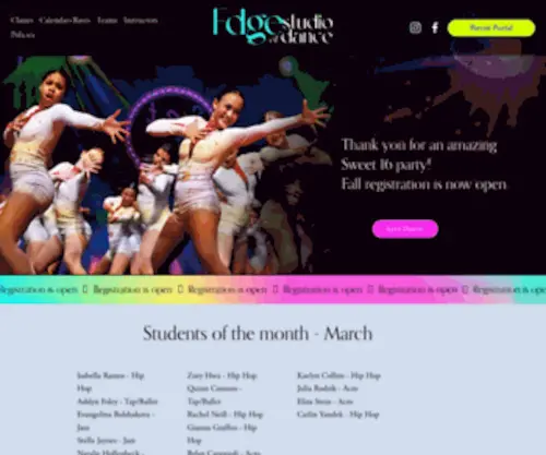 Edgestudioofdance.com(Edgestudioofdance) Screenshot