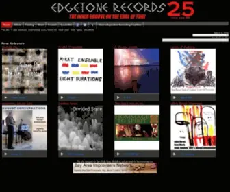 Edgetonerecords.com(Edgetone Records an Experimental music) Screenshot