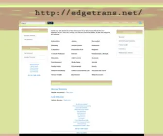 Edgetrans.net(Submit your web site free for review and inc) Screenshot