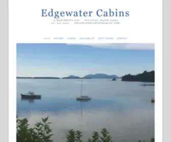 Edgewatercabins.com(Edgewater Cabins) Screenshot