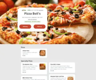 Edgewaterpizzabolis.com(Pizza Boli's) Screenshot