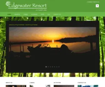 Edgewaterresortmn.com(Edgewater Resort on Sand Lake) Screenshot