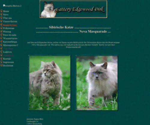 Edgewood-Dirk.de(Sibirische Katze und Neva Masquarade der Cattery Edgewood Dirk) Screenshot