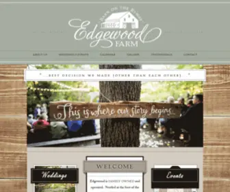 Edgewoodevents.com(Outdoor Barn Wedding & Event Venue) Screenshot