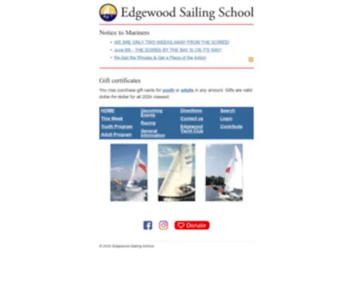 Edgewoodsailing.org(Edgewoodsailing) Screenshot