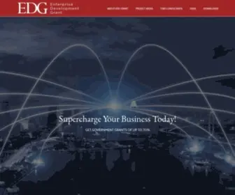 Edggrant.com(Enterprise Development Grant (EDG)) Screenshot