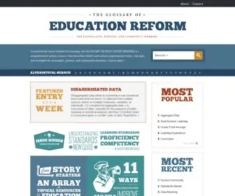 Edglossary.org(The Glossary of Education Reform) Screenshot