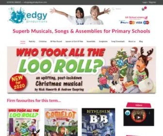 Edgyproductions.com(Plays & Musicals for primary schools) Screenshot