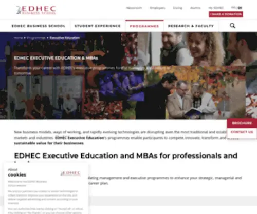 Edhec-Executive.com(Executive Education courses for a global and strategic business vision) Screenshot