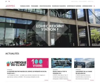 Edhec.com(Ecole de commerce Lille) Screenshot