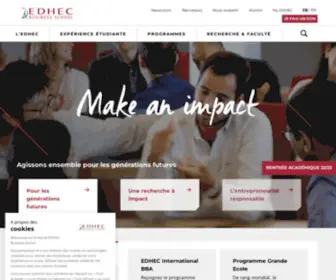 Edhec.edu(Ecole de commerce Lille) Screenshot