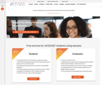 Edhecalumni.com(EDHEC Alumni) Screenshot