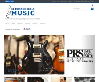 Edhmusic.com(El Dorado Hills Music Store Guitars Drums Bass Ukulele) Screenshot