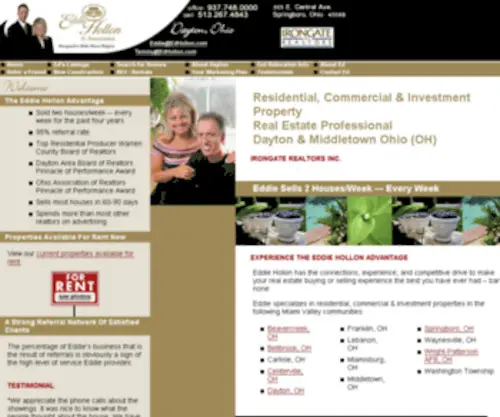 Edhollon.com(Commercial & Investment Property Real Estate Professional in the Dayton/Middletown Ohio Area) Screenshot