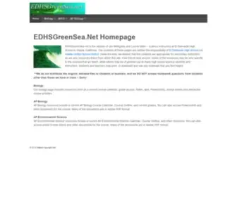 Edhsgreensea.net(EDHSGreenSea) Screenshot